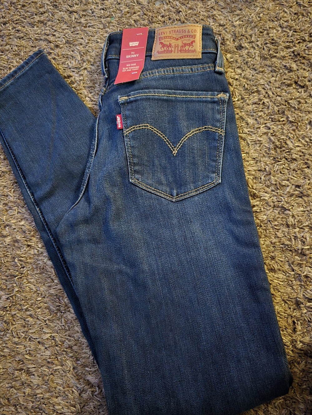 Levi's Womens Skinny Jeans - Indigo Blue Wash